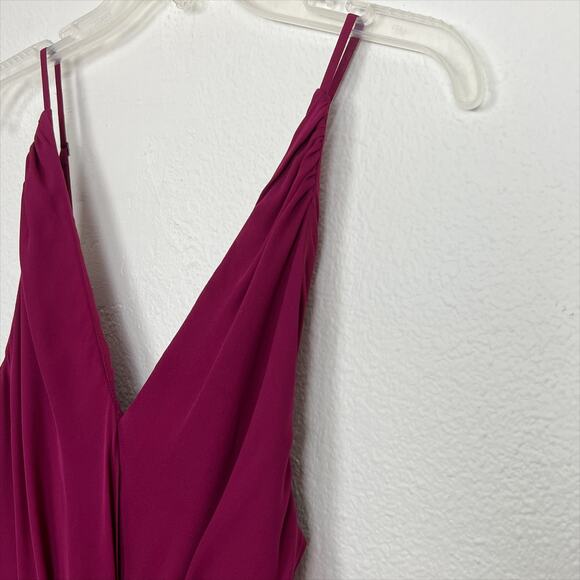 Haute Hippie Cassidy Mini Dress 6 Rasberry Red - Picture 3 of 11